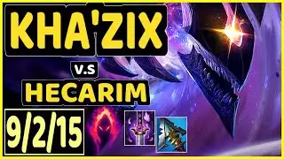 KHA'ZIX vs HECARIM - 9/2/15 KDA JUNGLE GAMEPLAY - EUW Ranked DIAMOND