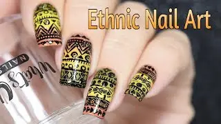 Ethnic Tribal Nail Art / Этнический дизайн ногтей
