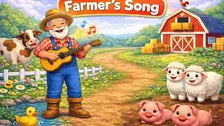 Farmer&rsquo;s Song | Sing Along Farm Animals 🐮🐷🐑