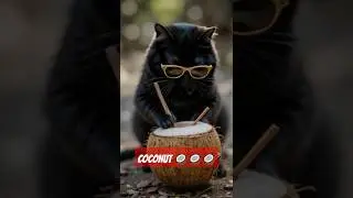 YOU WON&rsquo;T BELIEVE HOW THIS FAT CAT CLIMBED A TREE FOR A COCONUT! 🥥🐱 #funnycat #cat #catcooking