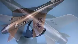 MILITARY   Verkuyl large Republic F 105 Thunderchief