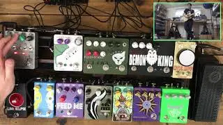 Fuzzrocious Pedals - Playing Mantis - drive boost distortion synth oscillator - GUITAR