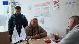Financial support from the EU through IOM in Moldova to help meet Oksana's family essential needs.
