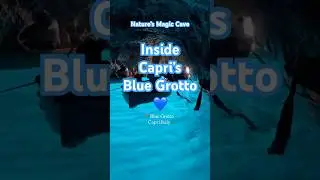 Welcome to the Blue Grotto where the sea glows like sapphire #italy #bluegrotto #sicilia #capri
