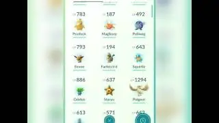Pokemon Go: magikarp evolve to Gyarados from 180 to 2100 !!!