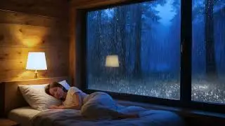Night Rain Sounds for Deep Sleep 🎧 and Soothing Night Mood