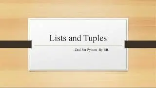 Tutorial 5 : List And Tuple In Python | Data Types In Python