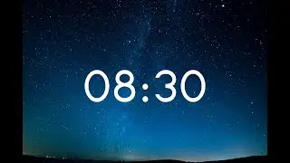 Night Sky countdown timer 8 Minute 30 Second no sound