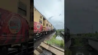 Late running ICF Poorna Express with Pune WDP-4D 🔥 #indianrailways #diesellocomotive #wdp4d
