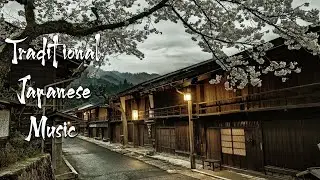 Traditional Japanese Music with Rain Sounds - Japanese Flute Music For Soothing, Healing, Studying