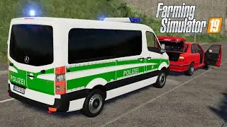 FS19 - Mercedes-Benz Sprinter Polizei - POLICE Car mod for Farming Simulator 2019 Roleplay