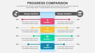 Progress Comparison Animated PPT Template