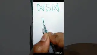How To Draw NSN Name Logo #shotrs #viralshorts #logo #viralvideo #nsn #name #artkingdebjit
