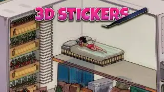 [ASMR] DIY Cute 3D Sticker Scene Collection | Extra Long Relaxing Playtime #diy