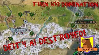 This Domination Strategy Destroys Deity AI &ndash; Turn 103 Deity Hungary Domination (Civ 6 Frontier Pass)
