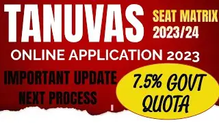 Tanuvas admission 2023 | online application | Govt quota 💫 Seat matrix 💫 tanuvas 2023/24