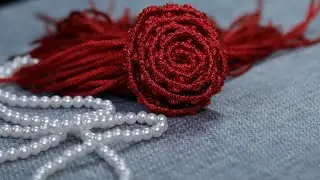 Rose macrame flower tutorial: Knit your own beautiful rose with this idea
