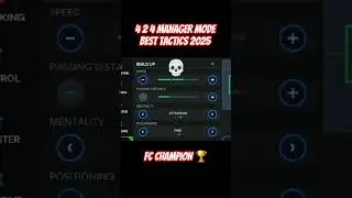 4 2 4 Manager MODE best tactics #fcmobile #managermode