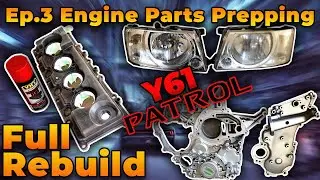 Nissan Patrol Restoration - Ep.3 Engine Parts - Cleaning, Prepping & Painting