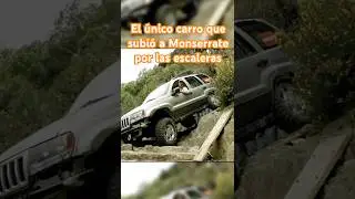 El &uacute;nico Jeep que subi&oacute; a Monserrate por el camino de escaleras #manadajeep #jeep #monserrate #4x4