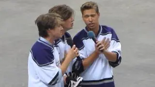 HANSON Sings National Anthem @ MixTape Festival Broom Ball Game (Jonas Brothers)