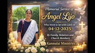 Memorial service Message  Evg. Senthil David