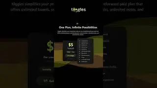 Manage multiple projects with t0ggles