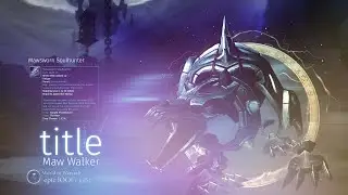 Mawsworn Soulhunter Mount and Maw Walker title