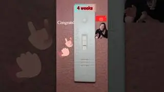 Positive First Response Pregnancy Test-Real Time ✅🤗❤️#viralvideo #pregnancy #pregnant #testkit #cute