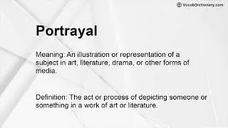 Portrayal Meaning