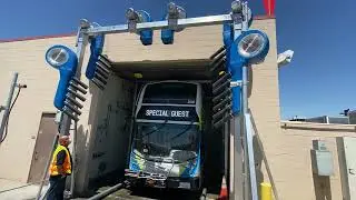Double-Decker Bus Wash System in Action | Heavy-Duty Transit Wash &ndash; El Monte, CA