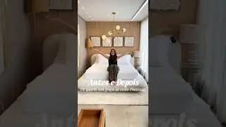 Antes e Depois:De quarto sem gra&ccedil;a ao estilo pinterest.LINK DOS PRODUTOS AQUI NA DESCRI&Ccedil;&Atilde;O👇 E NA BIO