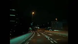 Nightdrive with music in tokyo