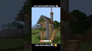 Minecraft survival beautiful house #minecraft #minecraftshorts #minecrafttutorial #minecraftguide