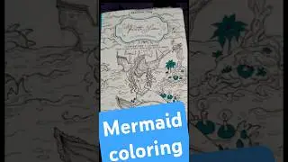 Mermaid Adult Coloring Book Collection #shorts
