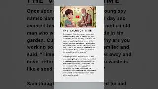 The value of time || English moral story || English short story  💫