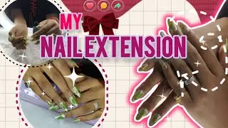 My pujo's AMAZING Nail Extension Tutorial Step by Step#viral#vlog#nailart#nails#stepbystep#makeup