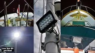 Boat Deck Lighting Upgrade - LED Flood Lights for Bow & Stern (Jaslite 6.3