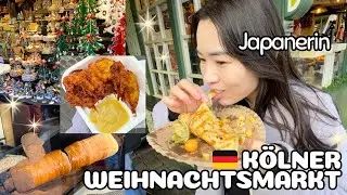 Ich esse mich durch den Kölner Weihnachtsmarkt 🇩🇪🎄