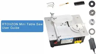 Mini Table Saw, RTOVZON 96W Electric Saw Cutter User Guide