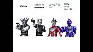 (Ultraman Regulos) Chunky and plumpy x namida no yukue x piano tiles x baby what you do