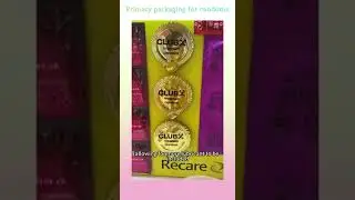 The primary packaging of condoms includes square pack, rectangular pack, circular pack, bowl packs..