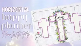 Celebrating Resurrection Sunday| Happy Planner Horizontal Creative Planner Spread| April 2025