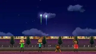 Wii Party - 4 Player Minigame - Lucky Launch