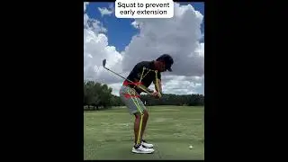 Squat to prevent early extension