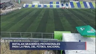 Instalan graderíos provisionales en estadio de Mixco para la final del fútbol guatemalteco
