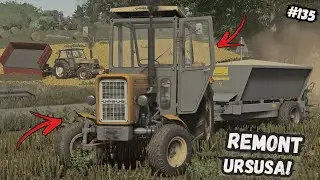 REMONT URSUSA C360!🔥Zbieranie Siana, Wywóz Obornika & Rozsiewanie Wapna!🌱|