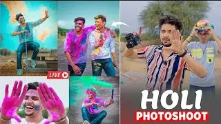 Holi Special Photoshoot Poses & Vlog - NSB Pictures
