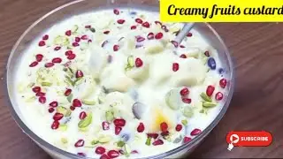 Creamy and tasty fruit salad/sweet and refreshing fruit salad/taaje mithe falon ka meetha✨