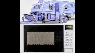 Microwave installed in BUSHTRACKER Caravan!